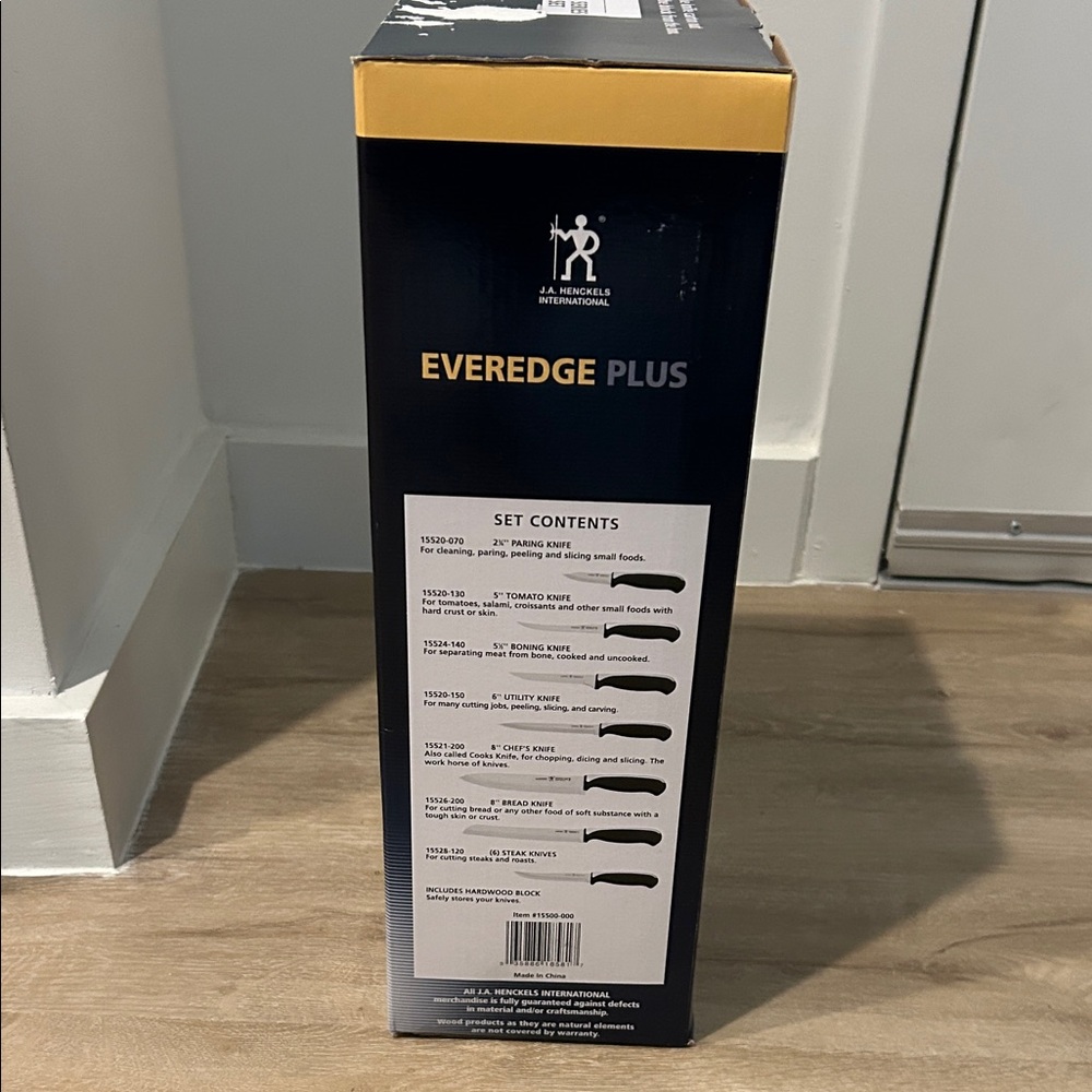 ZWILLING J.A. Henckels Everedge Plus Knife Set - Black and Gold